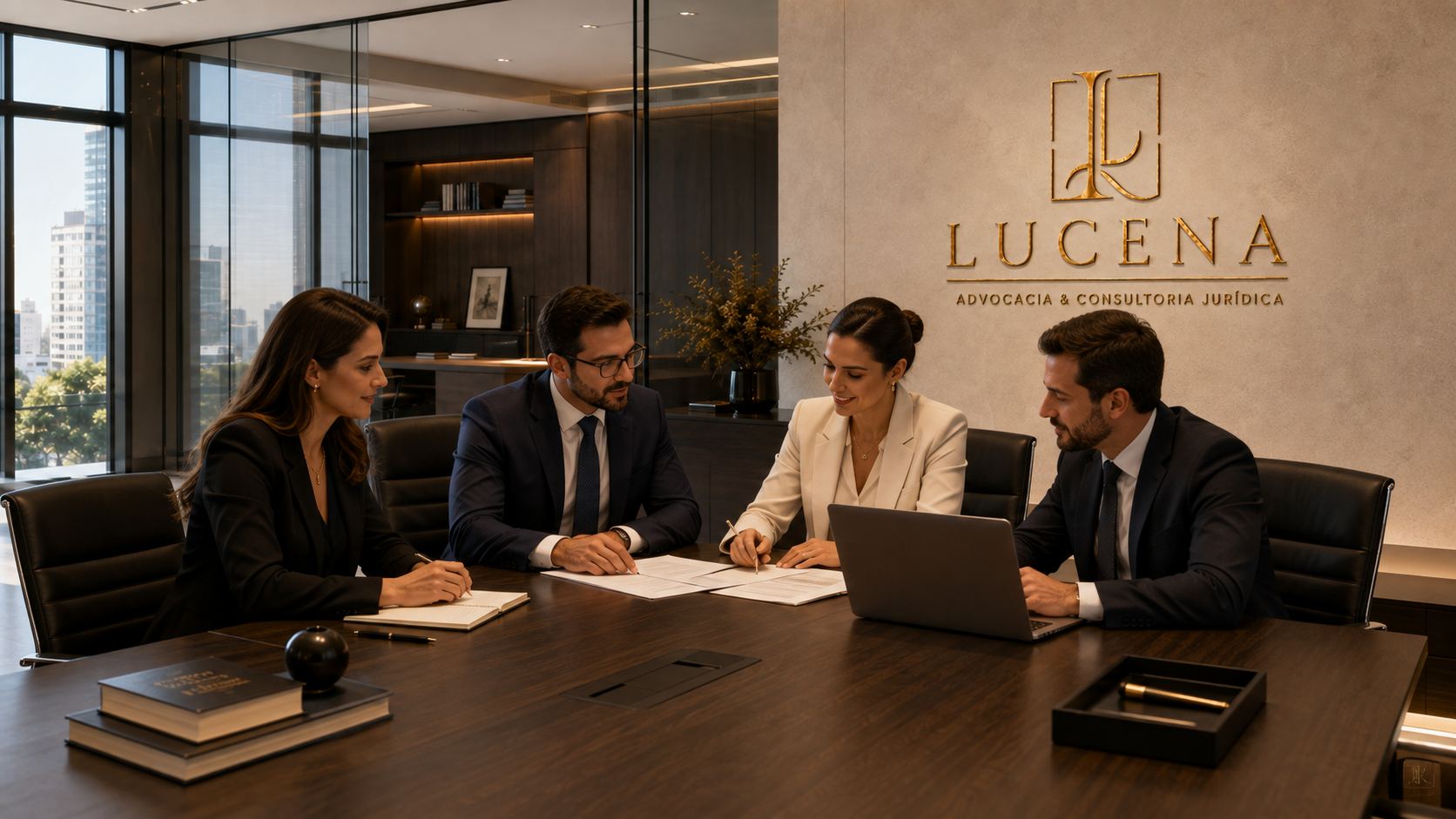 Sala de reunião Lucena Advocacia